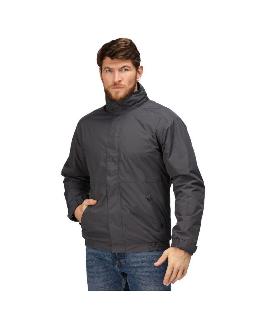 Regatta Gray Dover Waterproof Windproof Jacket (Thermo-Guard Insulation) for men