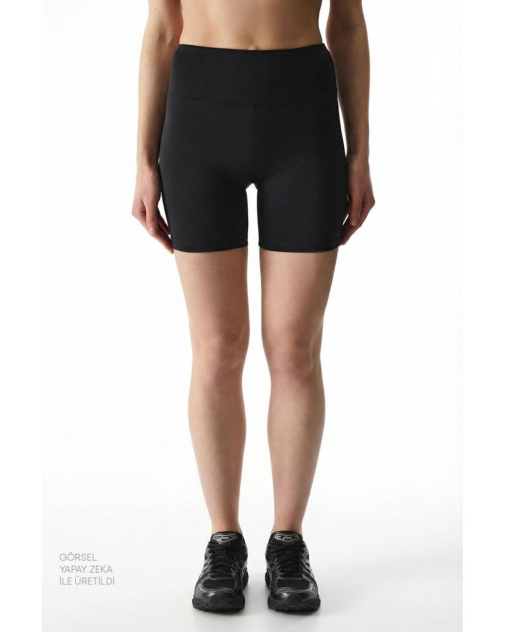 Penti Black High-Waist Skinny Knit Shorts
