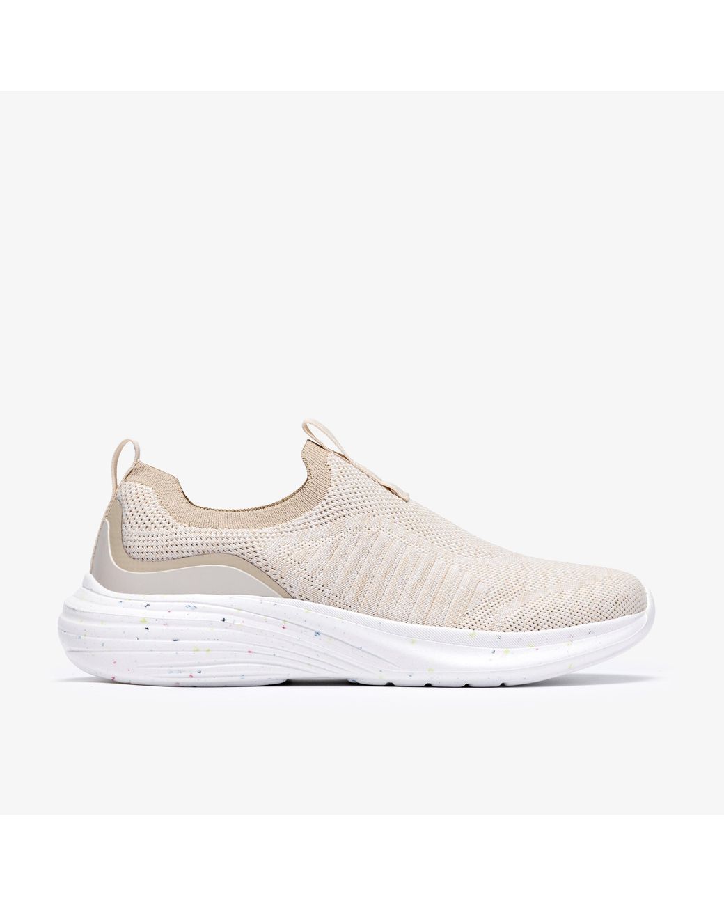 Clarks White Izza Slip Trainers