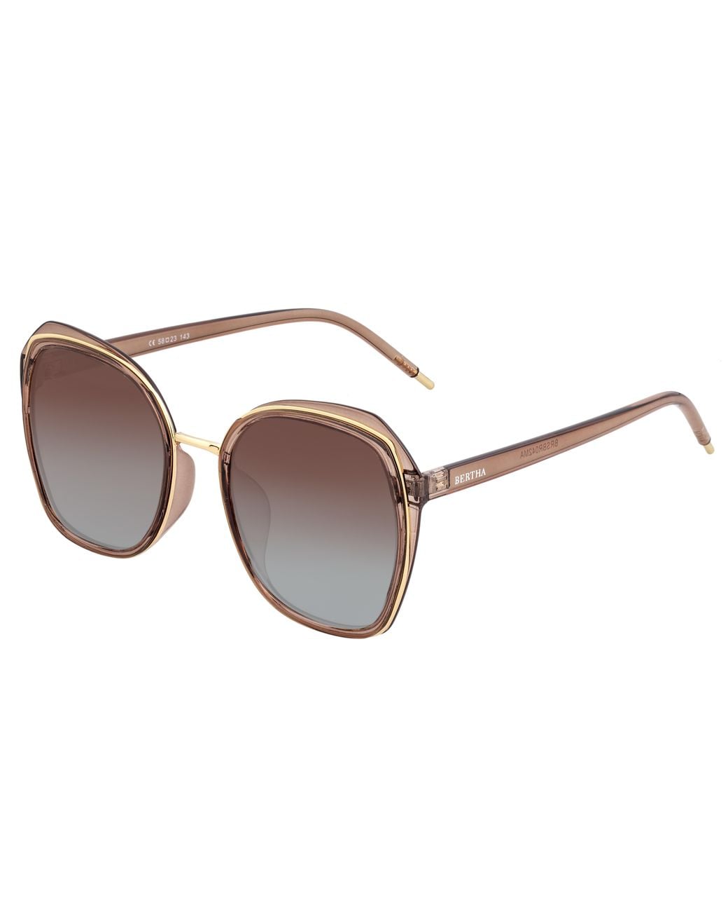 Bertha Brown Jade Polarized Sunglasses