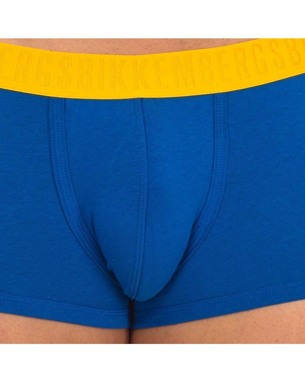 Bikkembergs Blue Pack-2 Anatomical Front Fashion Tape Boxers Bkk1Utr04Bi for men