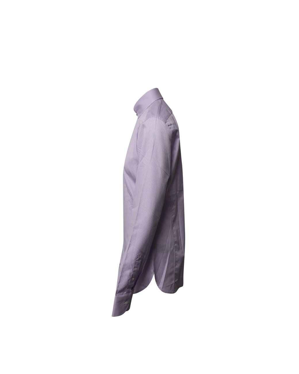 Tom Ford Purple Striped Long Sleeve Button Shirt for men