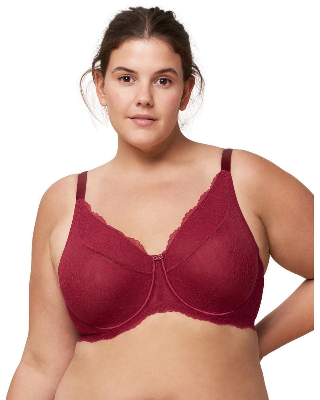 Triumph Red 10209644 Mirage Spotlight Minimiser Bra