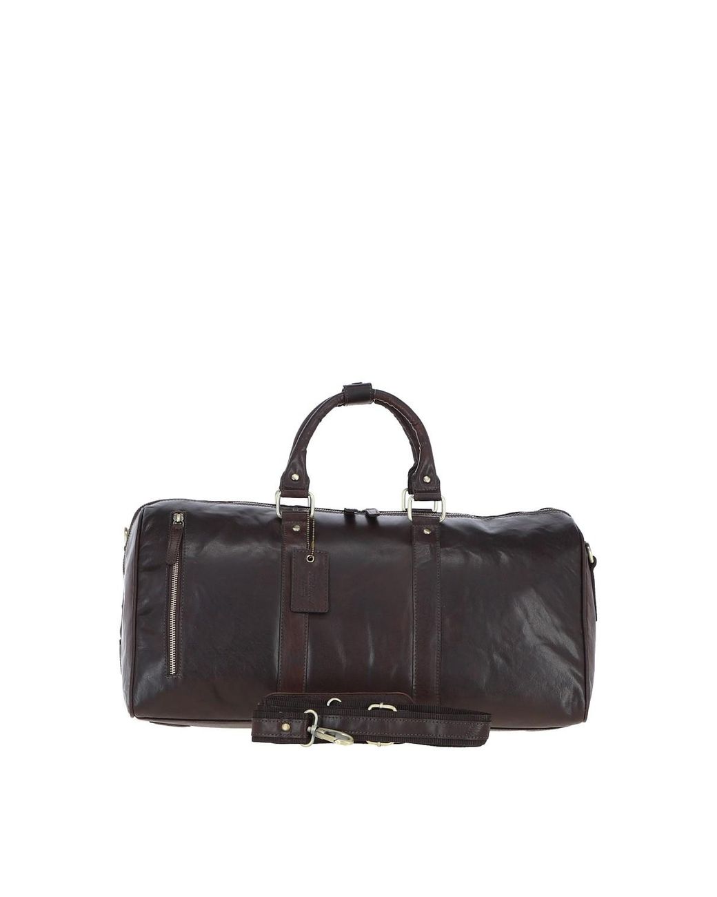Ashwood Leather Black Classic Weekend Bag for men