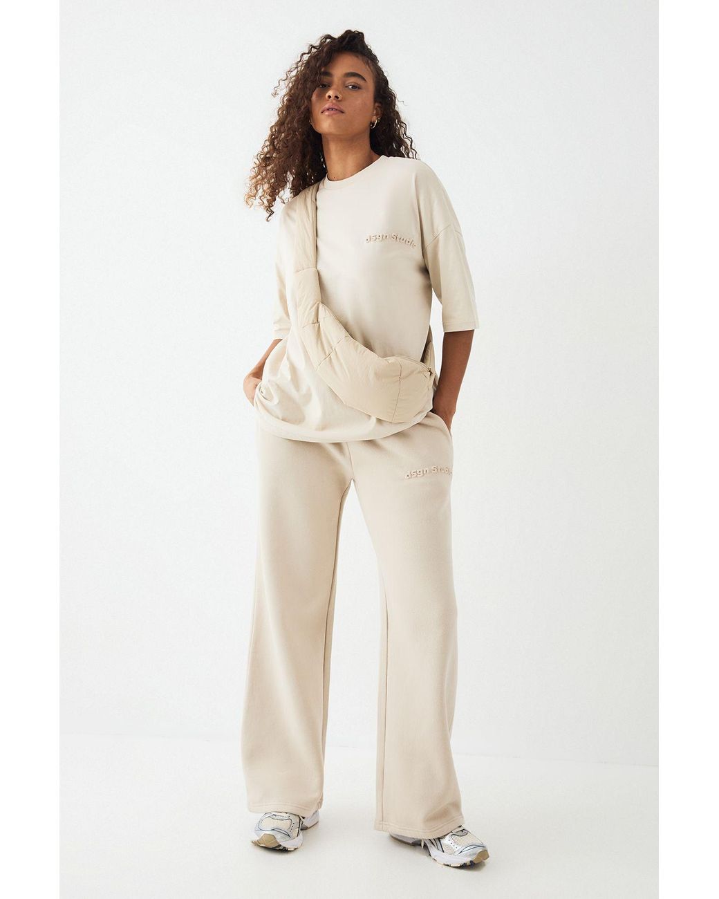 DSGN Studio Natural Embossed Straight Leg Jogger