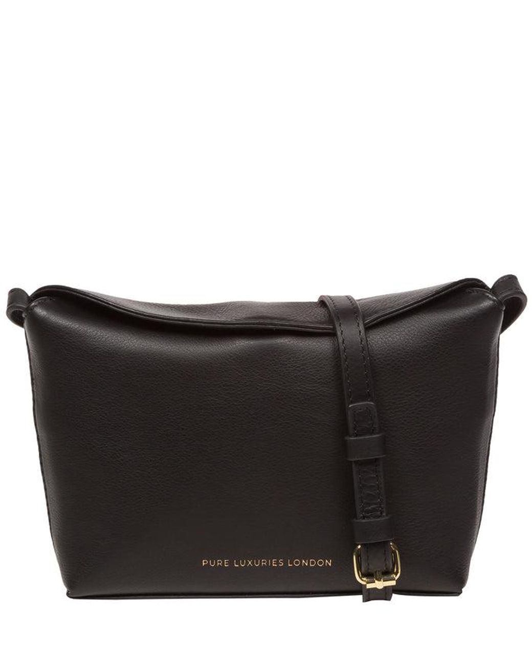 Pure Luxuries Black 'Lolo' Nappa Leather Cross Body Bag