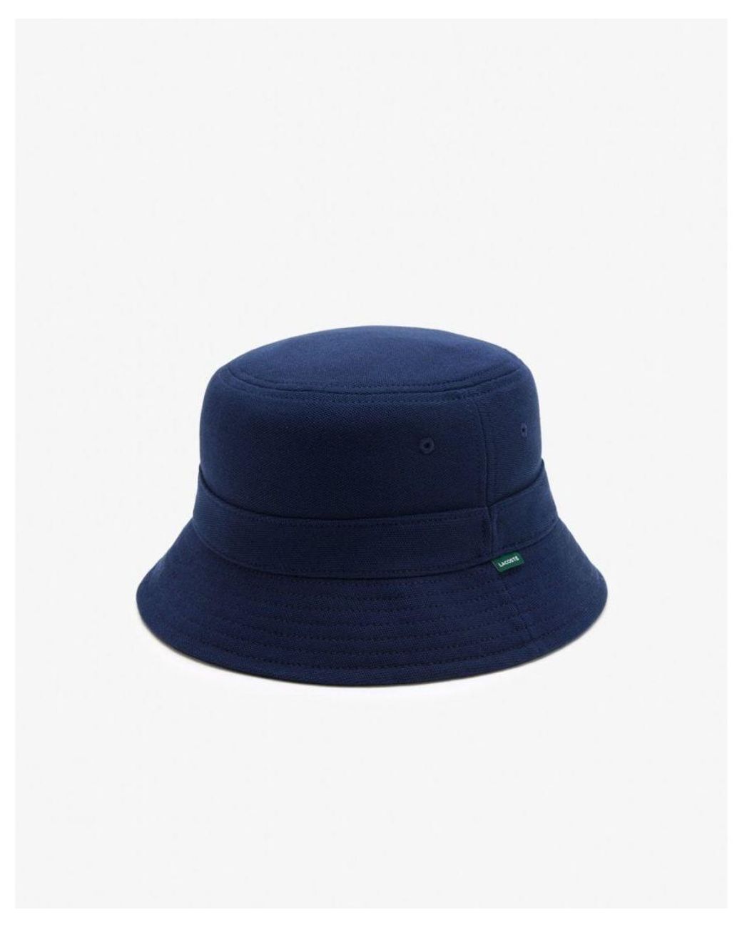 Lacoste Blue Organic Cotton Bucket Hat for men