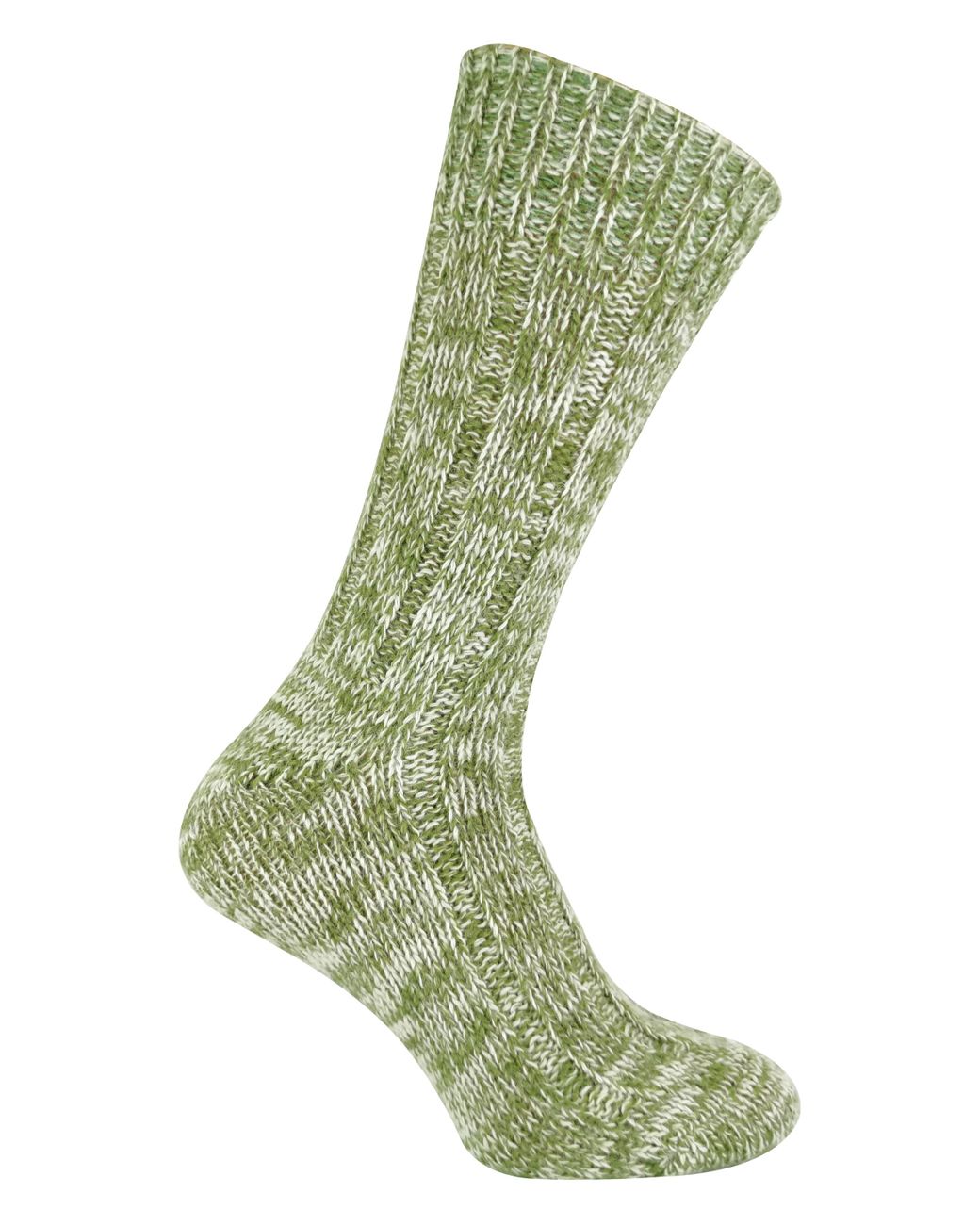 Sock Snob Green Thick Warm 100% Wool Hiking & Walking Socks for men