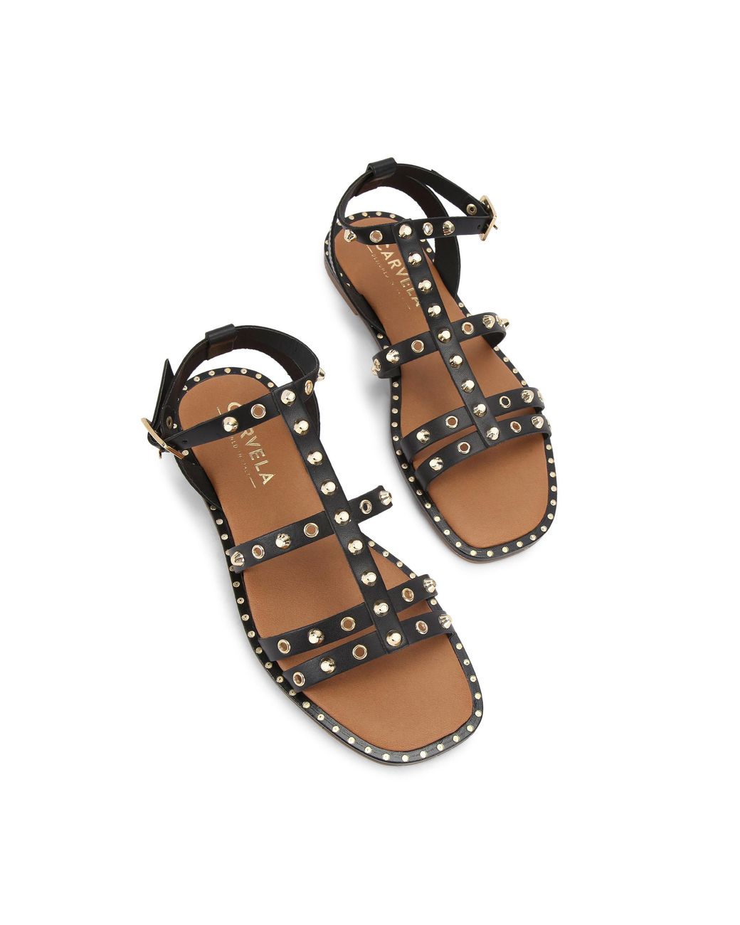 Carvela Kurt Geiger Brown Leather Alia Sandals