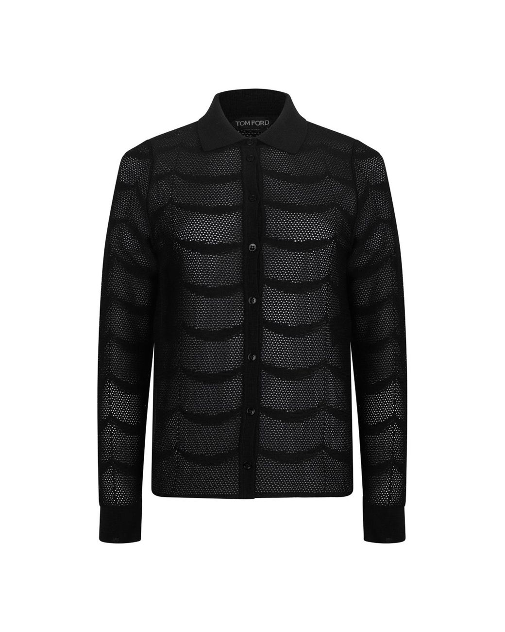 Tom Ford Black Cotton Silk Shirts