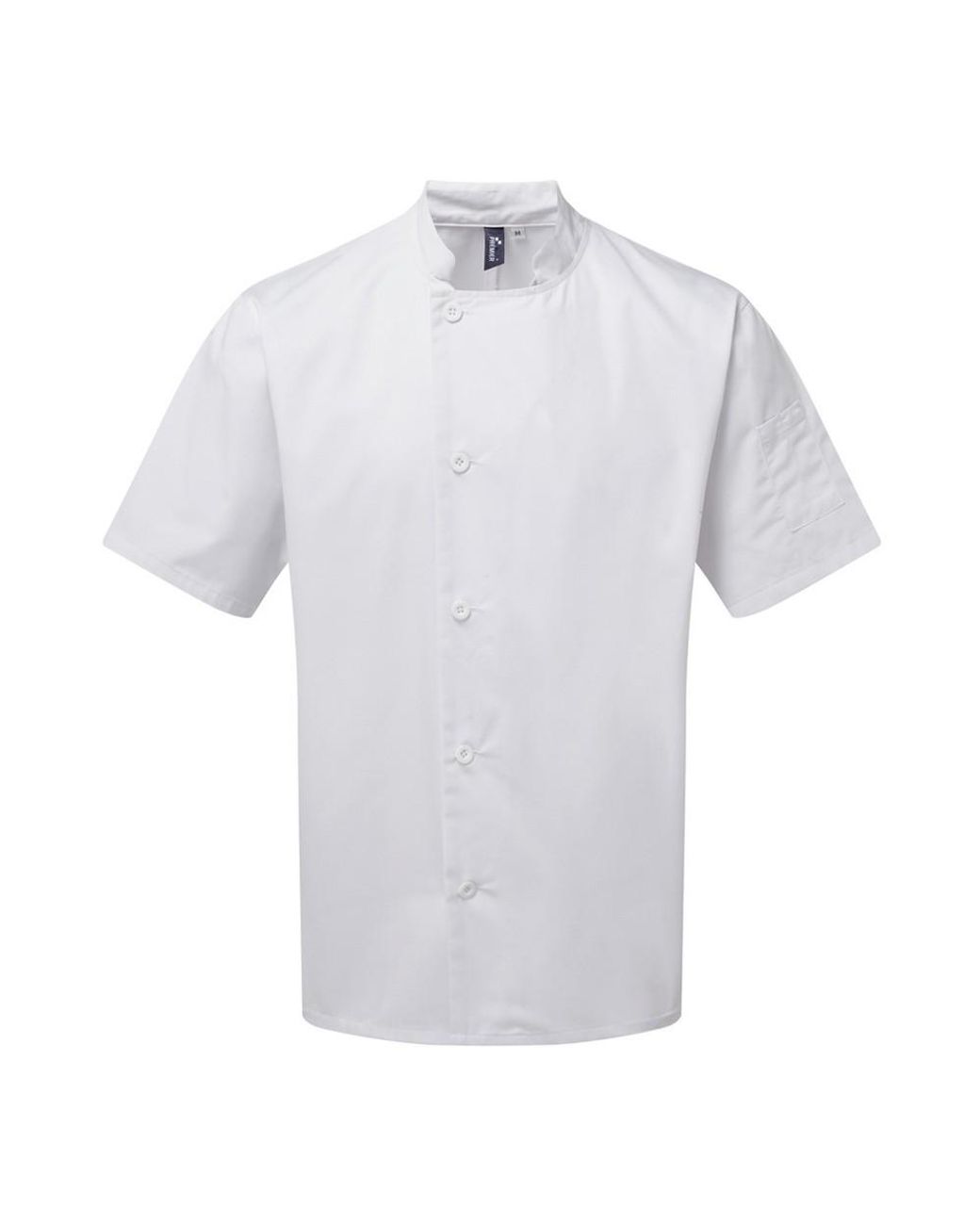 PREMIER Blue Adults Essential Short Sleeve Chefs Jacket