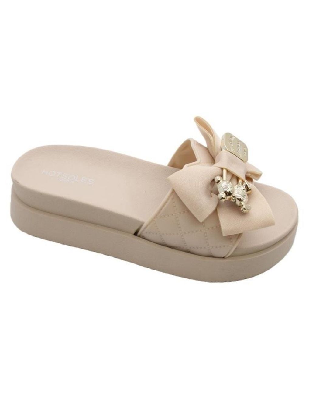 Hotsoles Black Rosita Slip On Sliders