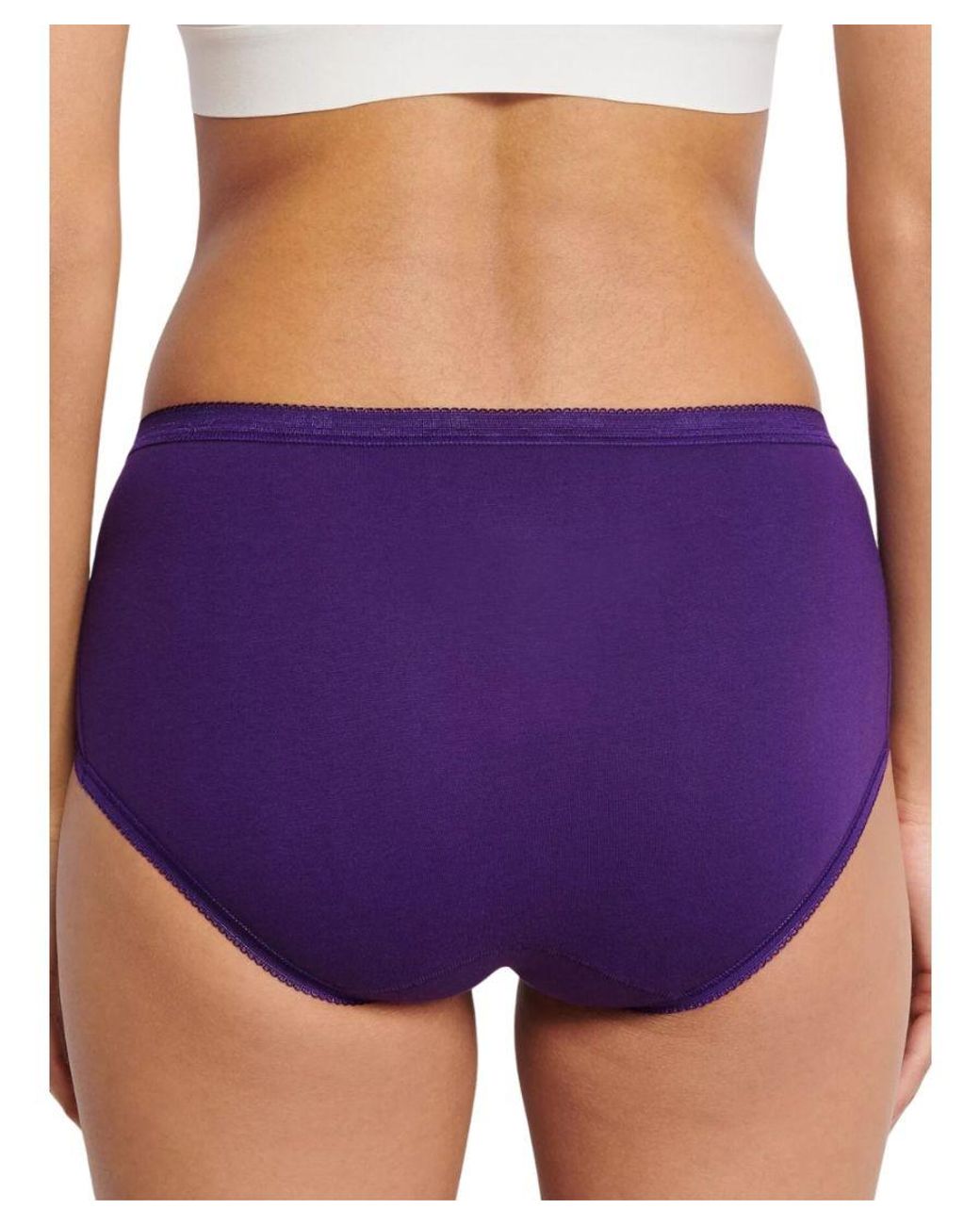 Sloggi Purple Basic+ Mid Briefs 4 Pack
