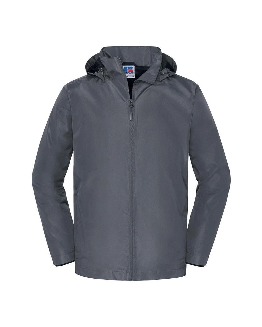 Russell Blue Essential Waterproof Hooded Jacket (Iron) for men