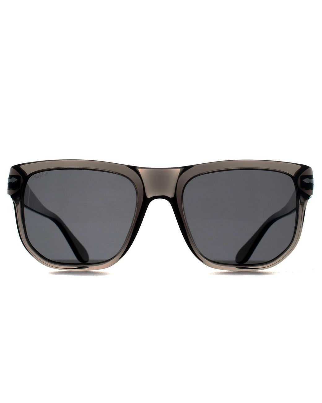Persol Gray Square Opal Smoke Dark Polarized Po3306S