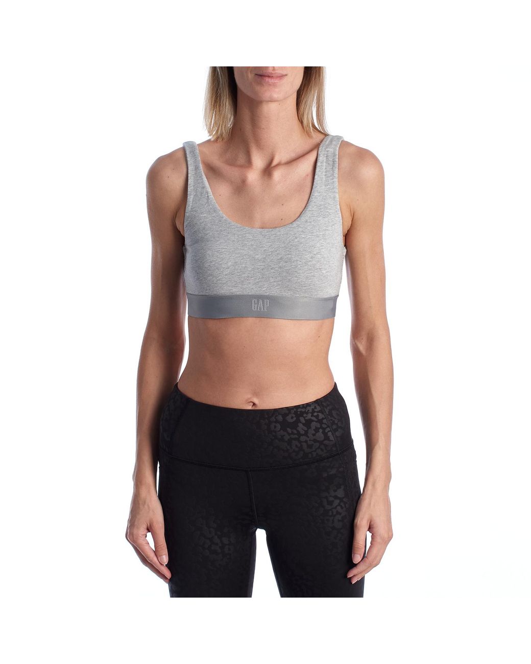Gap Gray Cotton Bralette Bra 802617