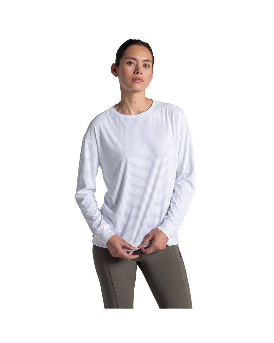Craghoppers White Ladies Nosilife Long-Sleeved T-Shirt