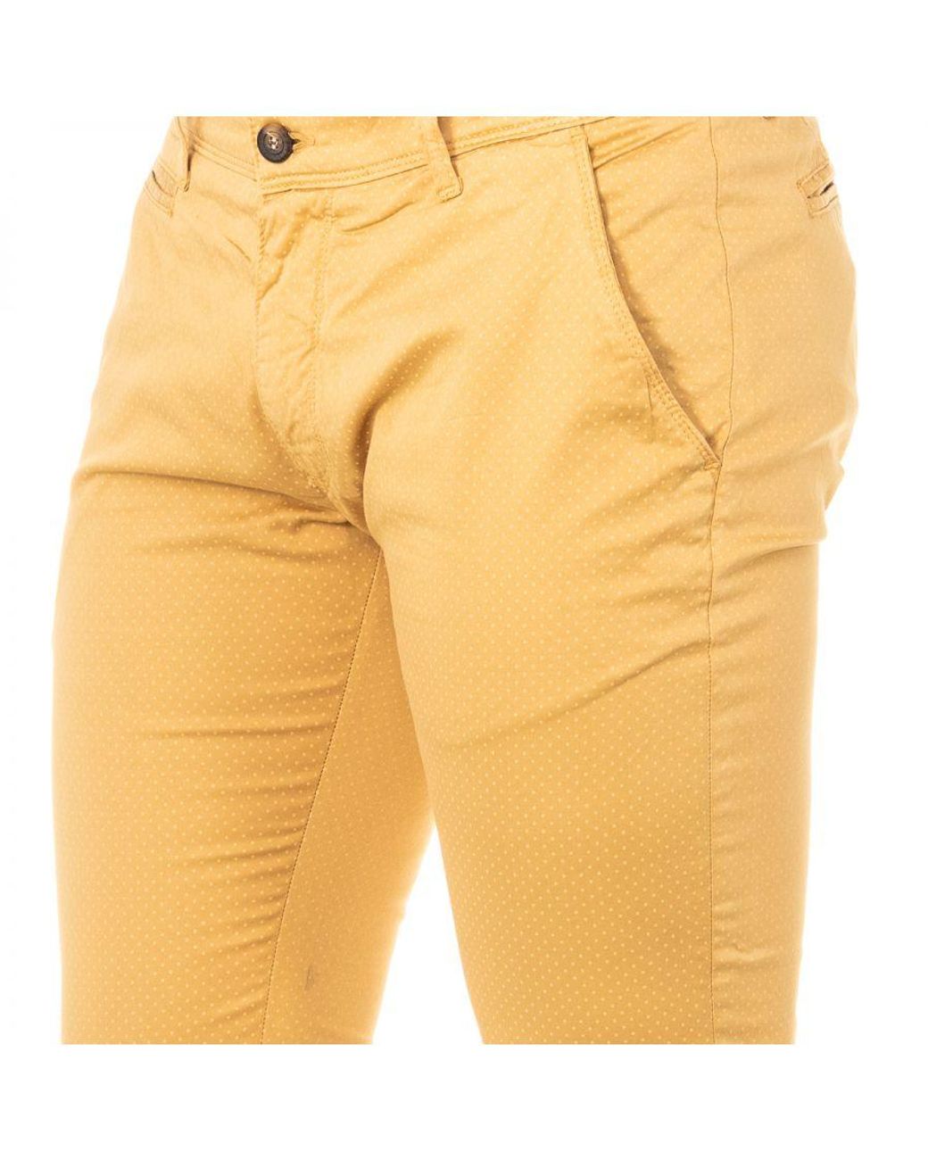 La Martina Yellow Lmt014 Chinese Cut Pants for men