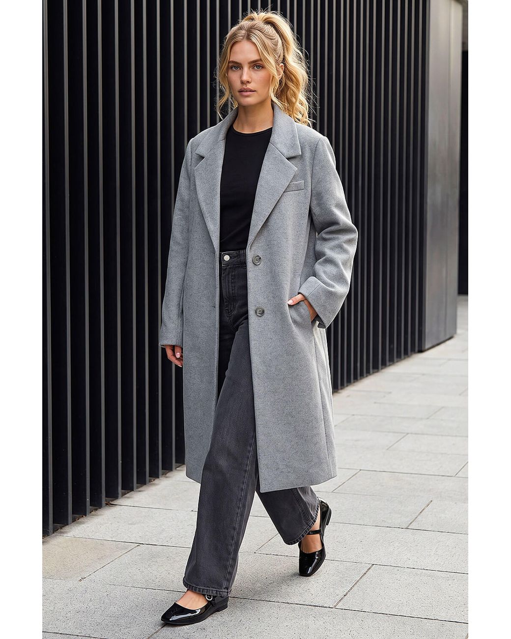 Roman Black Smart Sb Coat