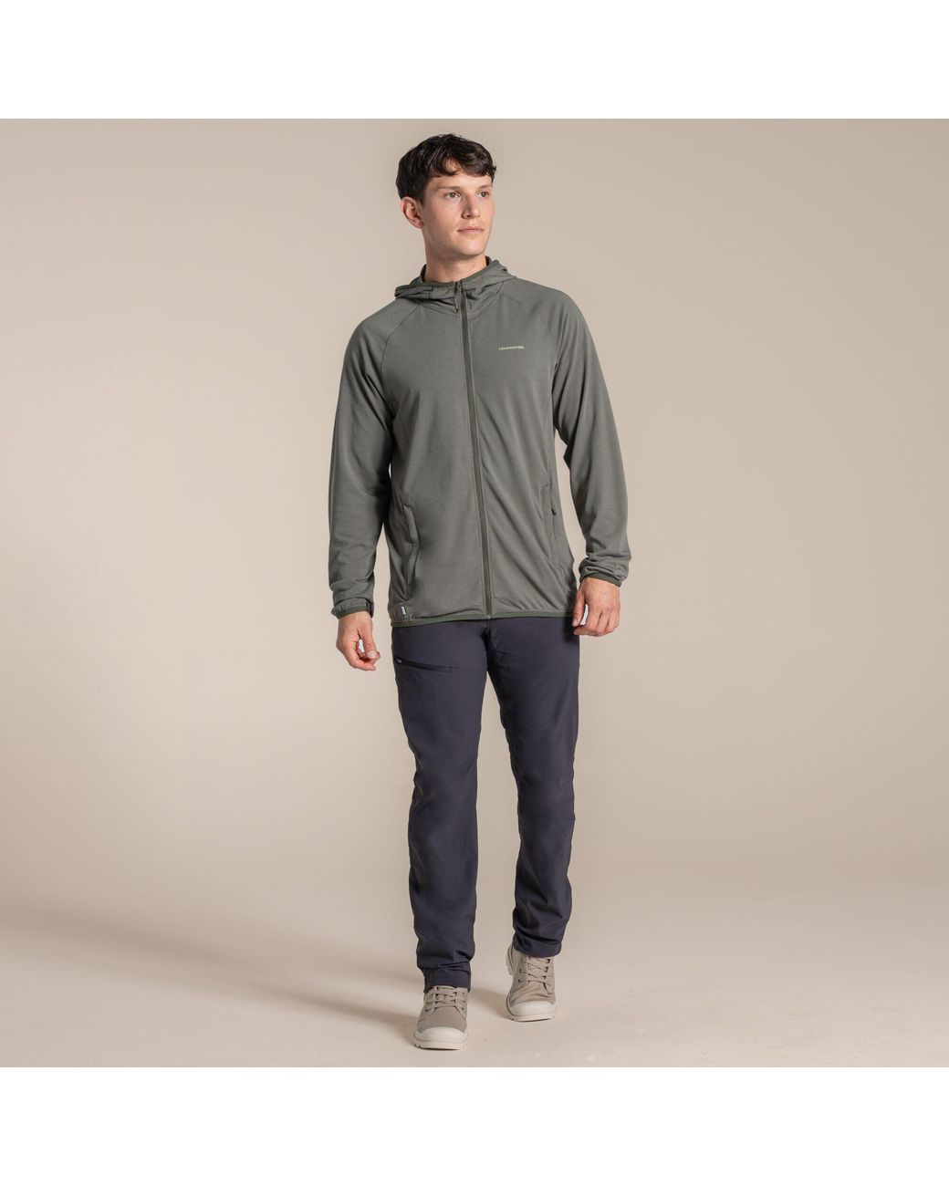 Craghoppers Green Nadim Nosilife Hooded Jacket (Dark Sage) for men