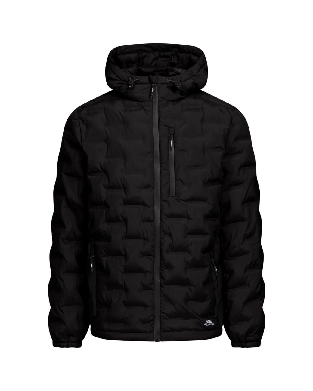 Trespass Black Jaymes Waterproof Jacket for men