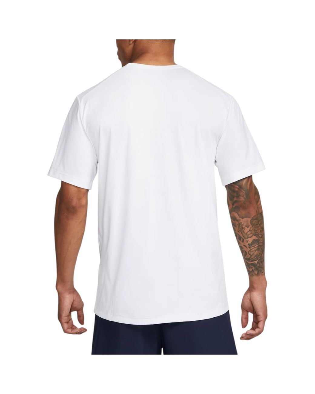 Nike White T-Shirt Dri Fit Dv9839 Athletic Sportswear Cotton Crew Neck Soft Top for men