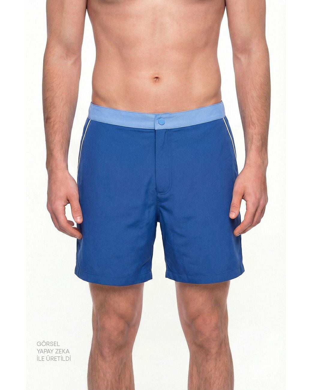 Penti Blue Thin Binding Swim Shorts for men