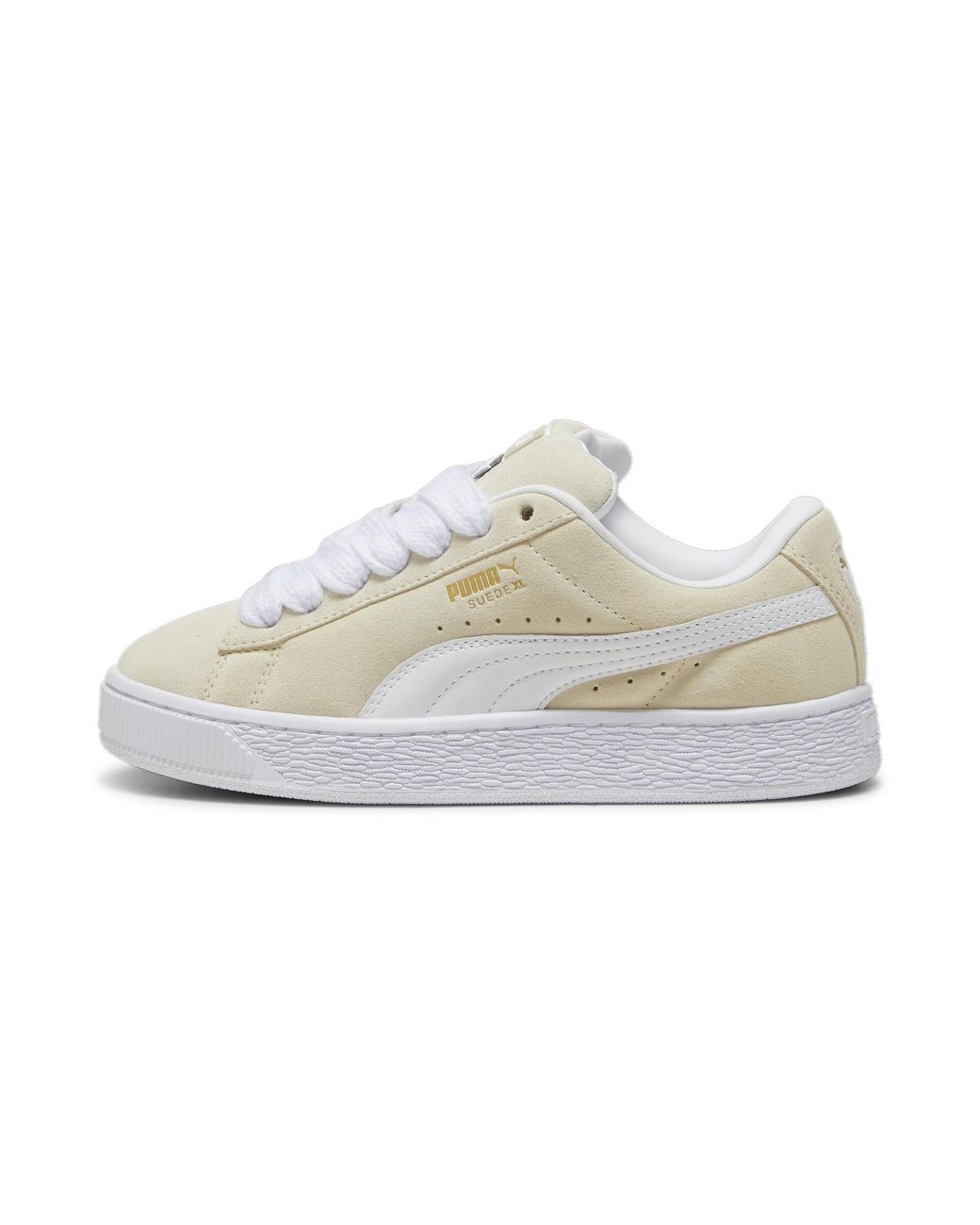 PUMA White Suede XL Chunky Sneakers