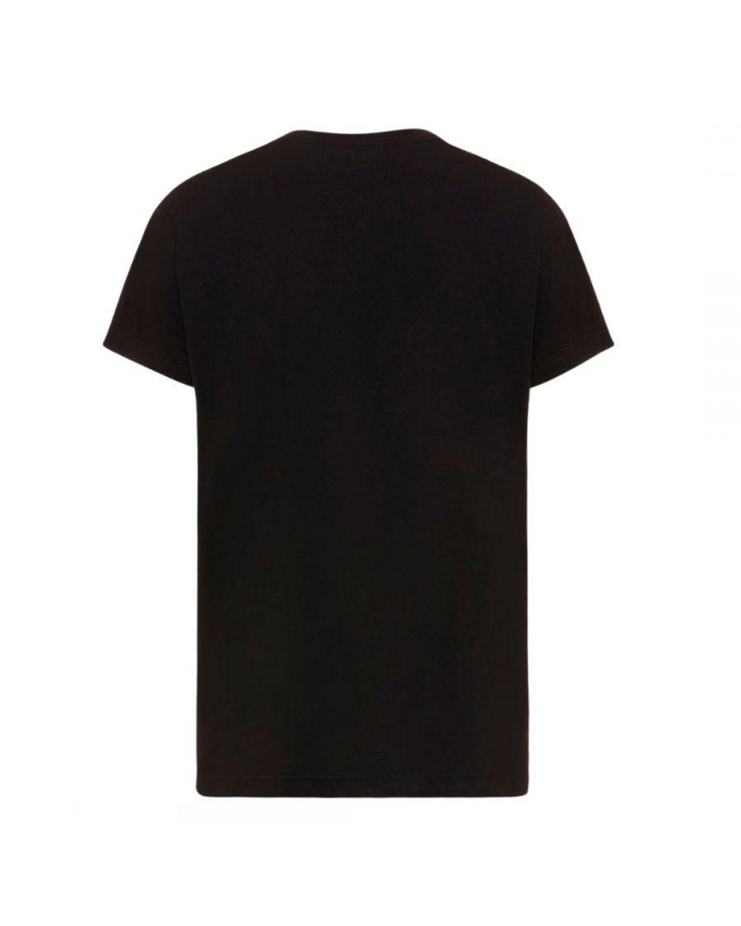 DIESEL Black T-Just-Y4 D Logo T-Shirt Cotton for men