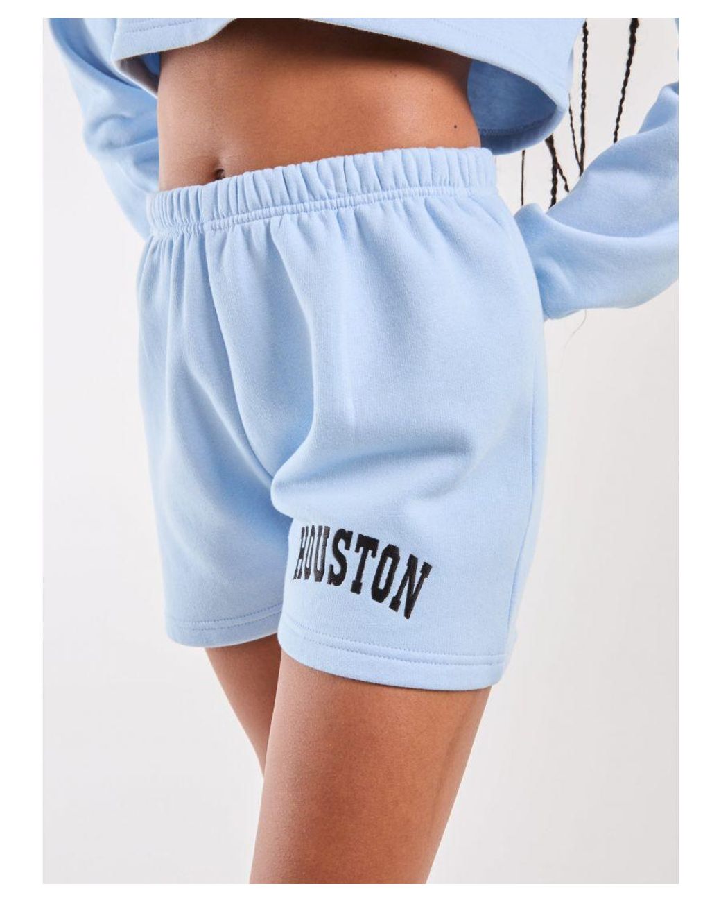 Pink Vanilla Blue Houston Fleece Shorts