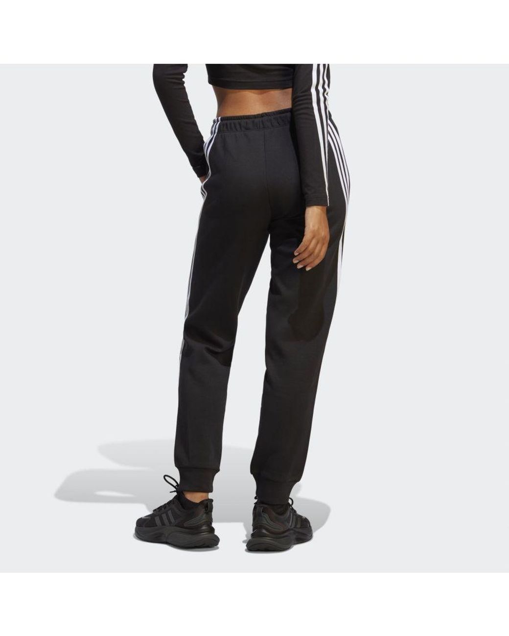 Adidas Black Future Icons 3-Stripes Regular Pants
