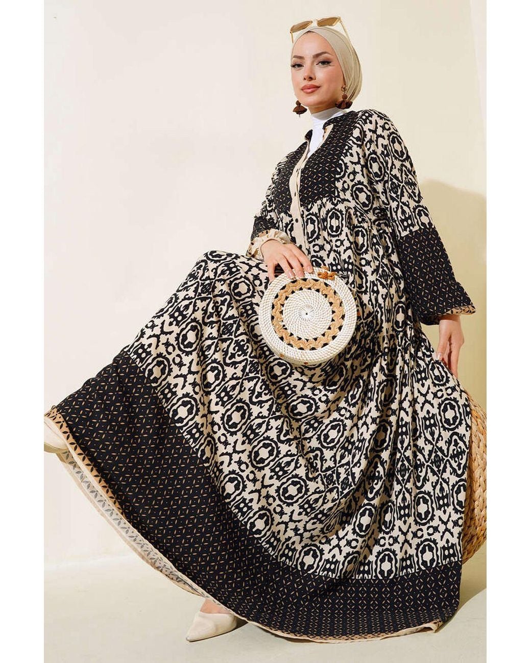 Bigdart Multicolor Printed V-Neck Maxi Dress