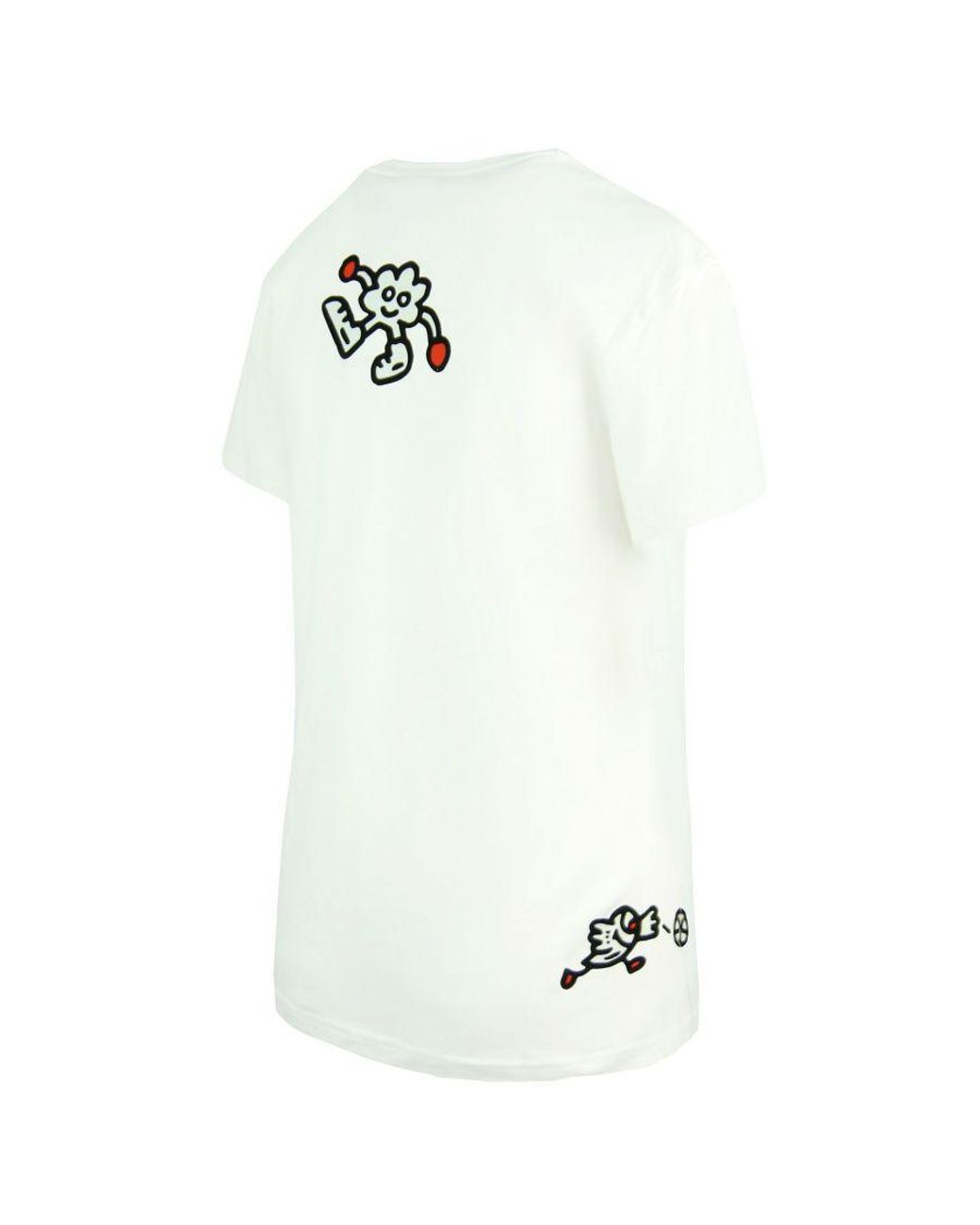 PUMA White X Mr Doodle Short Sleeve Crew Neck T-Shirt 598691 02 Cotton
