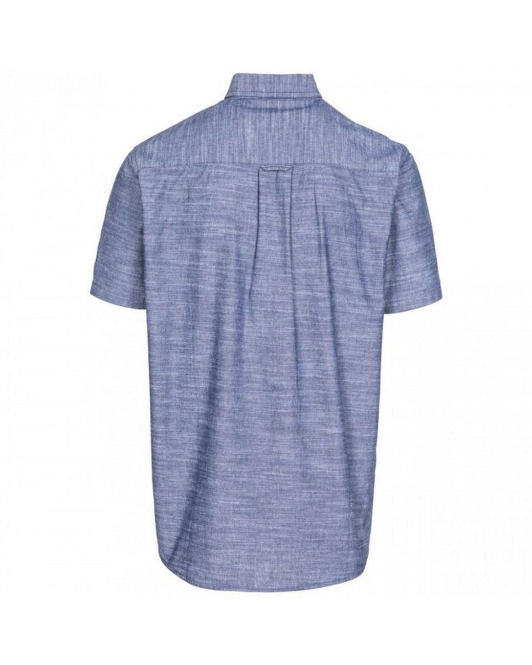 Trespass Blue Slapton Short Sleeve Shirt Cotton for men