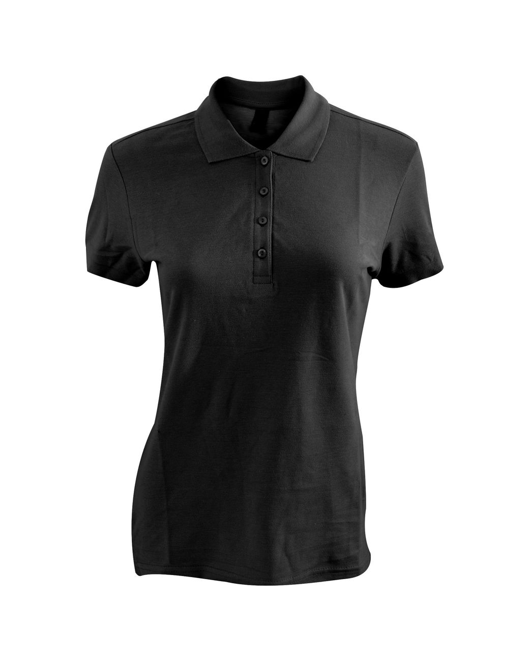 Sol's Black Ladies Passion Pique Short Sleeve Polo Shirt
