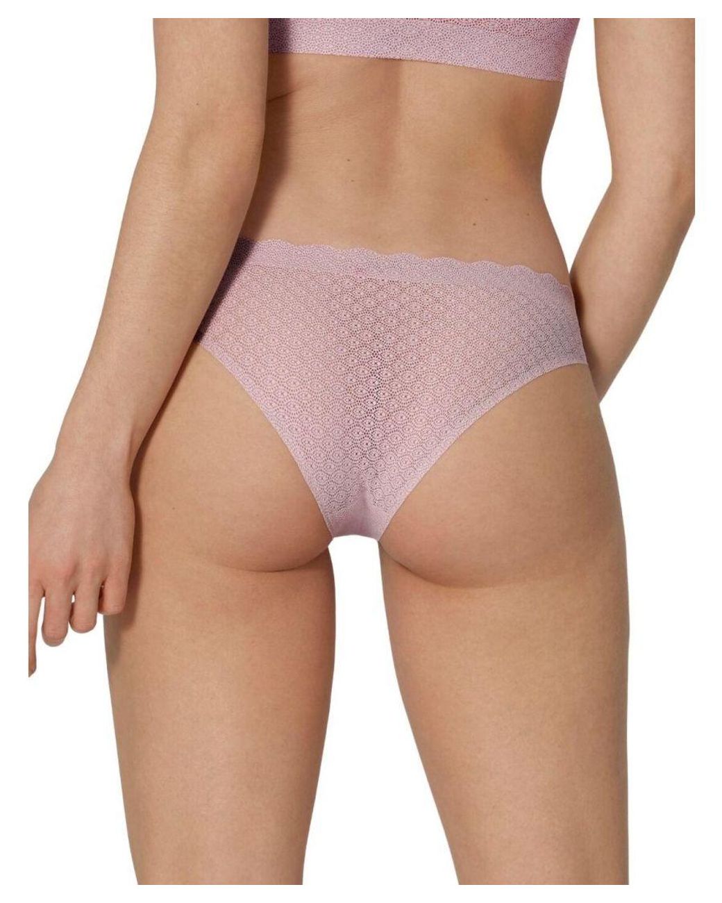 Sloggi Pink Zero Feel Lace Brazilian Panty Brief