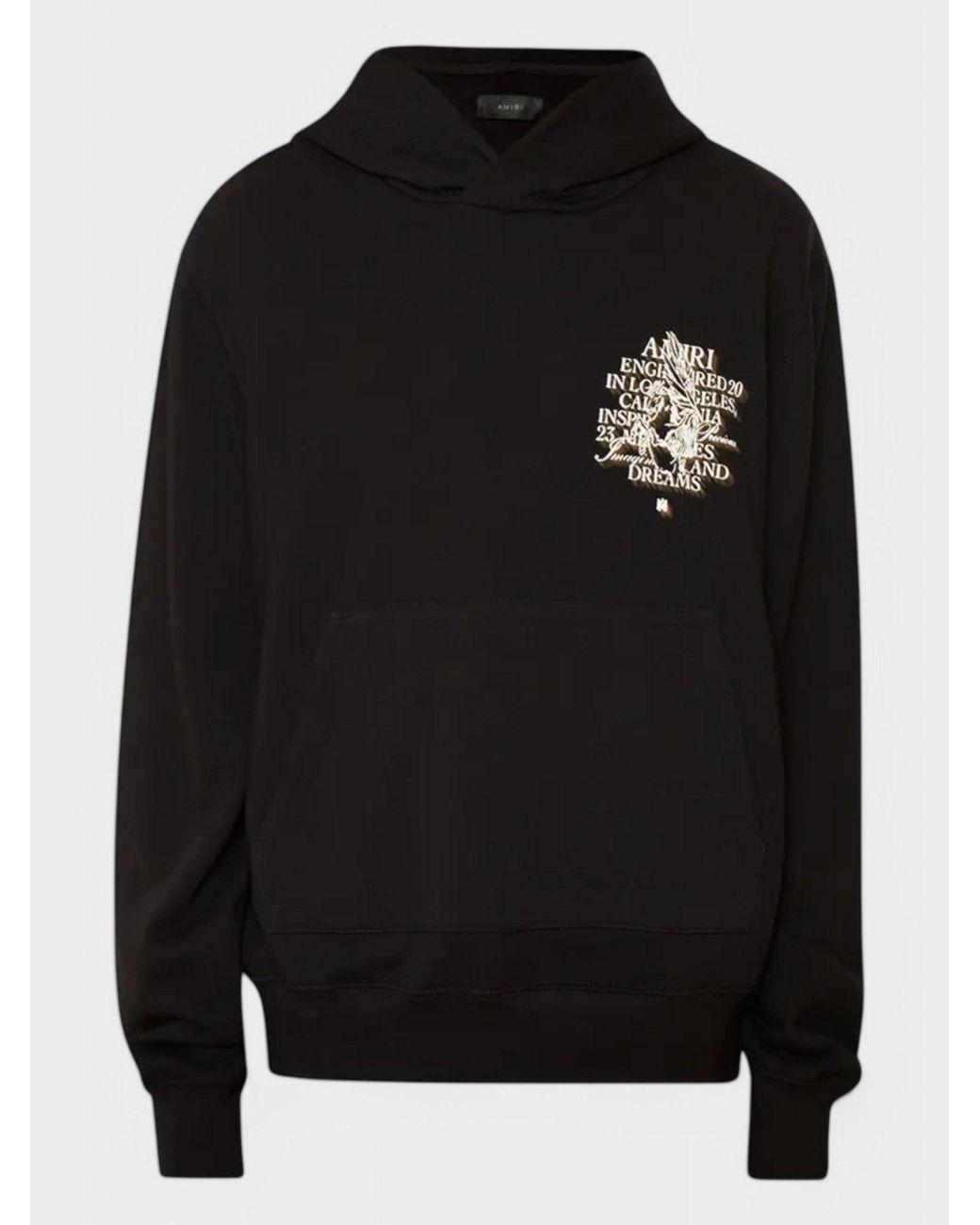 Amiri Black Precious Memories Hoodie Cotton for men