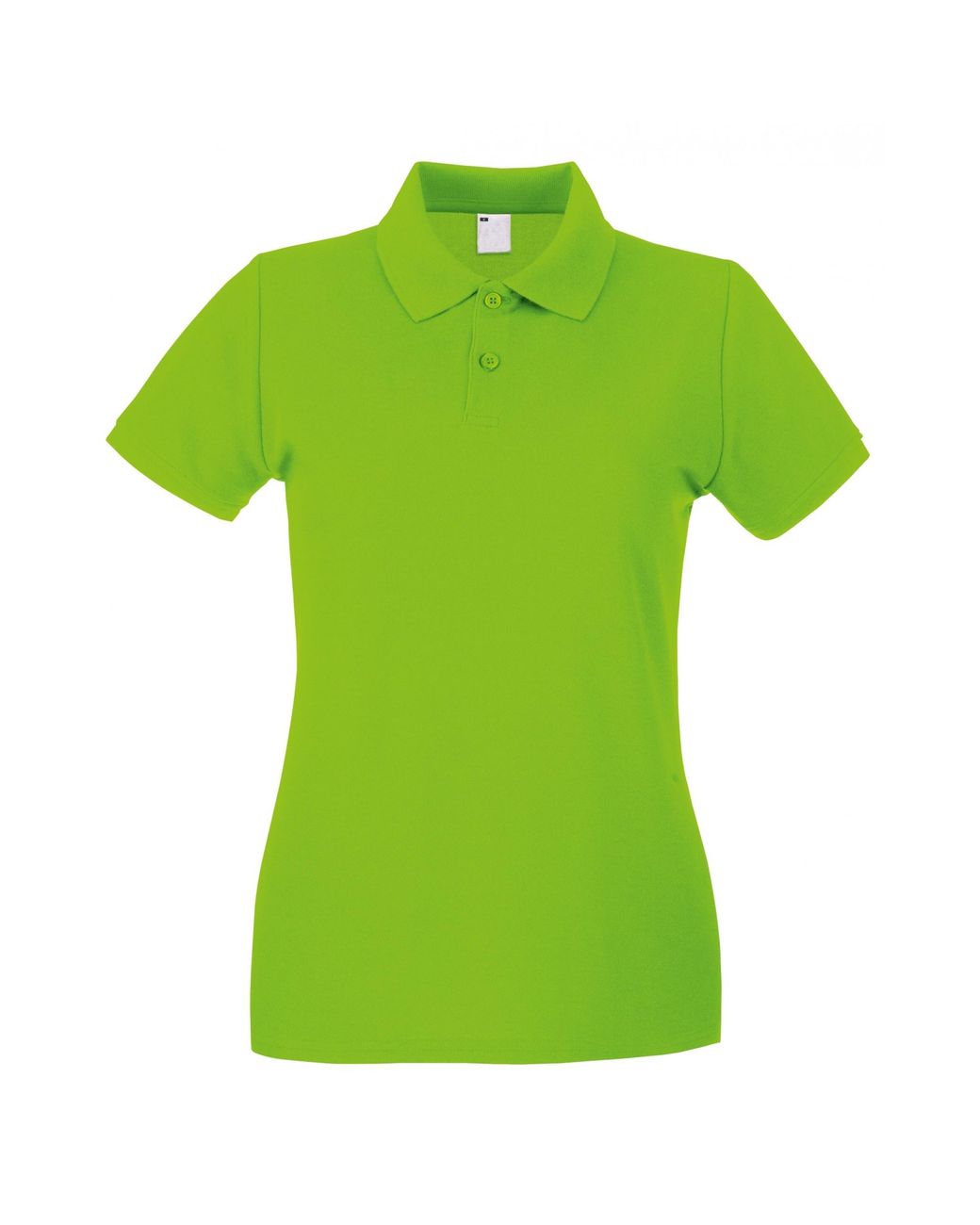 Fruit Of The Loom Green Ladies Lady Fit Short-Sleeved Polo Shirt (Lime) Cotton