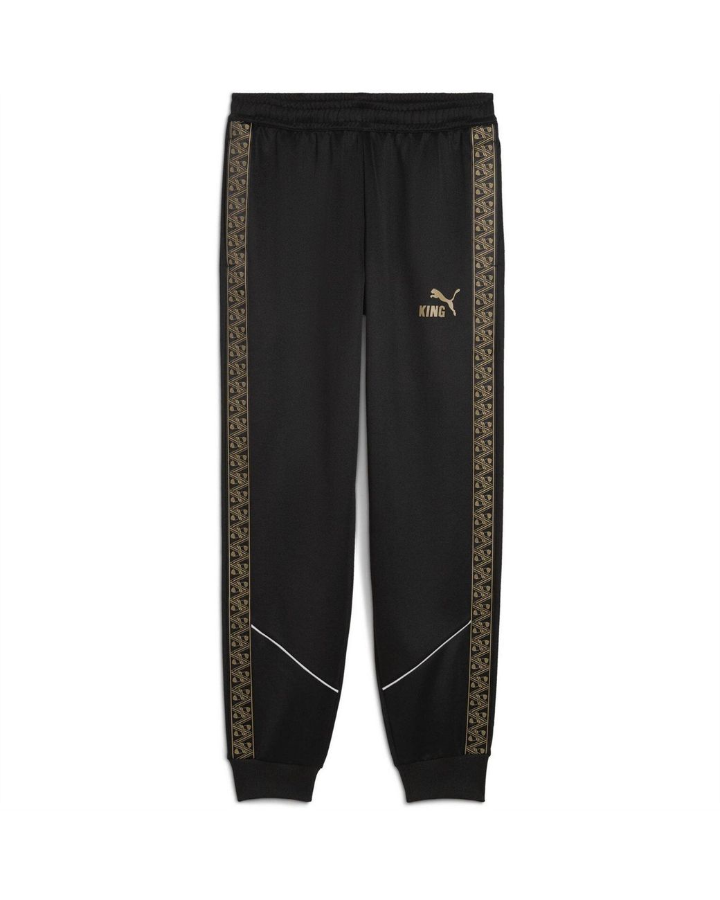 PUMA Black King Anthem Performance Tracksuit Bottoms for men