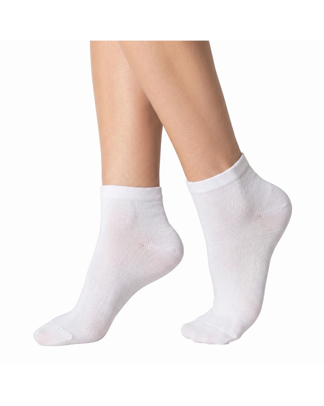 Pro Socks White 6 Pairs Bamboo Low-Cut S20800