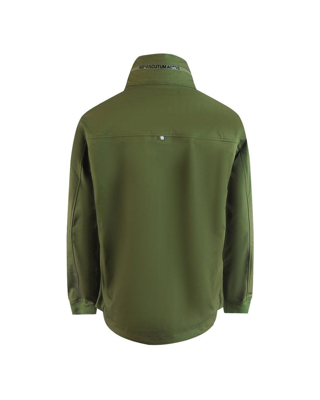 Aquascutum Green Active Shell Hybrid Mockneck Jacket Army for men
