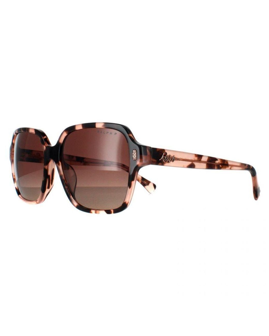 Ralph Lauren Brown By Square Shiny Havana Gradient Polarized Ra5304U