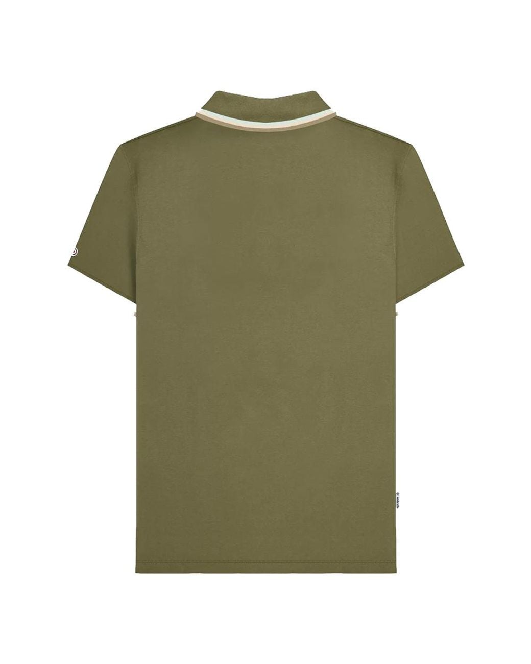 Lambretta Green Triple Tipped Polo Shirt (Khaki/Aqua//Cashew) for men