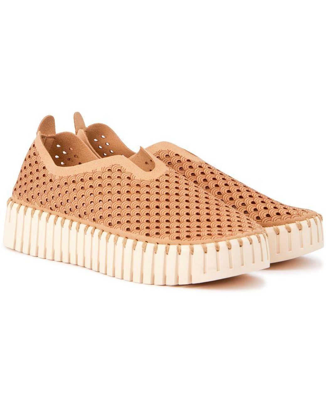 Ilse Jacobsen Pink Tulip Plateau Shoes