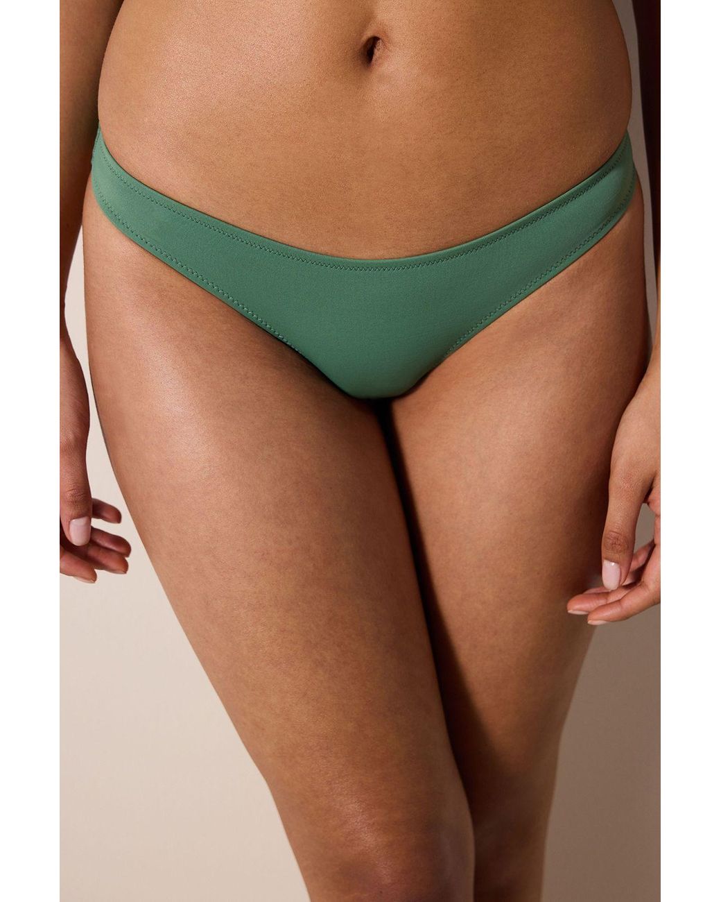 Penti Green Low-Waist Brazilian Bikini Bottoms