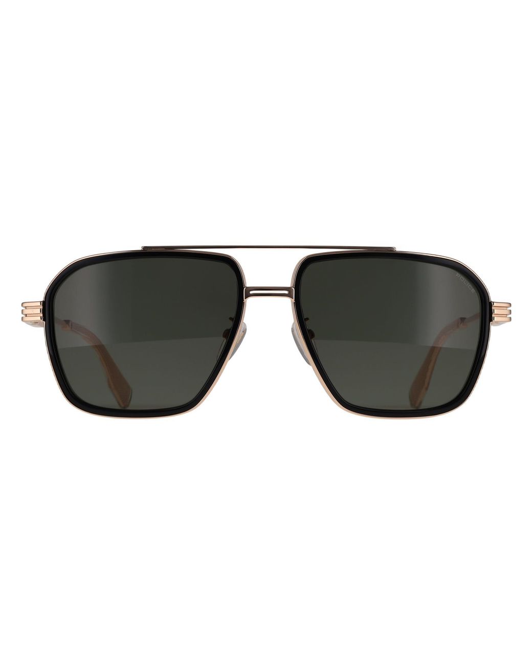 Police Black Square Splq91E Mercury 1 Metal for men