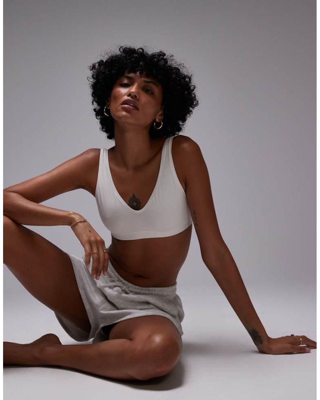 ARKET Brown Modal Seamless Soft Bra