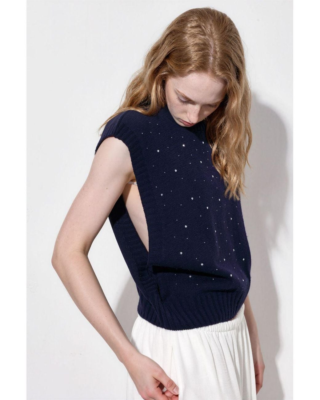 Hiccup Blue Embellished Sweater