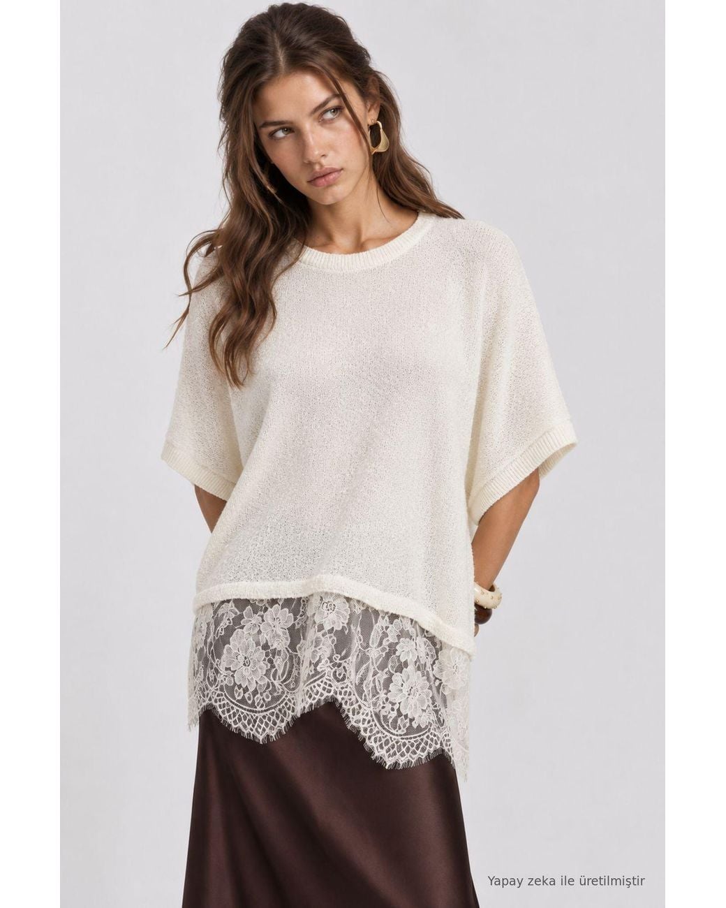 Happiness İstanbul Natural Blouse