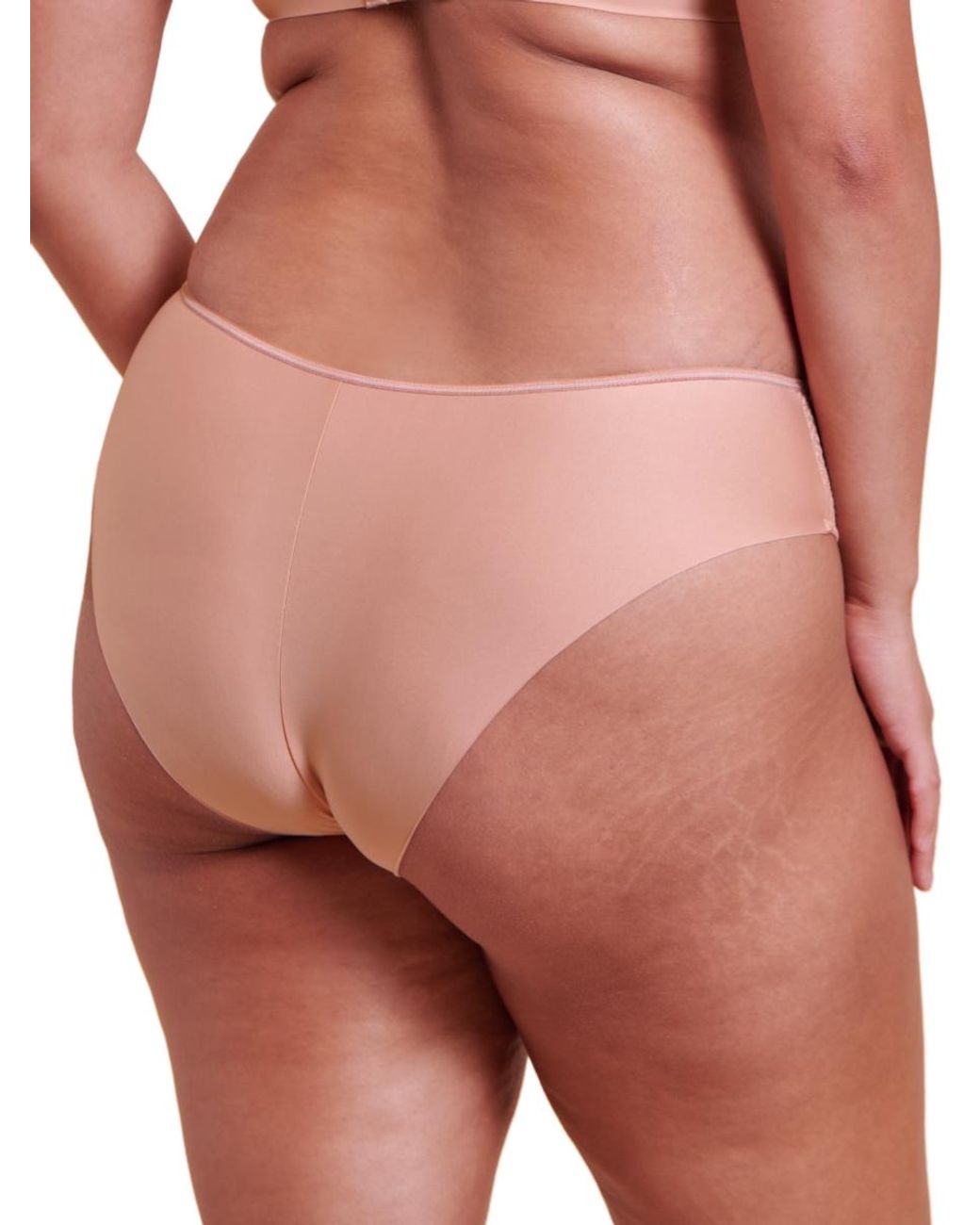 Curvy Kate Pink Smoothie Lace Brazilian